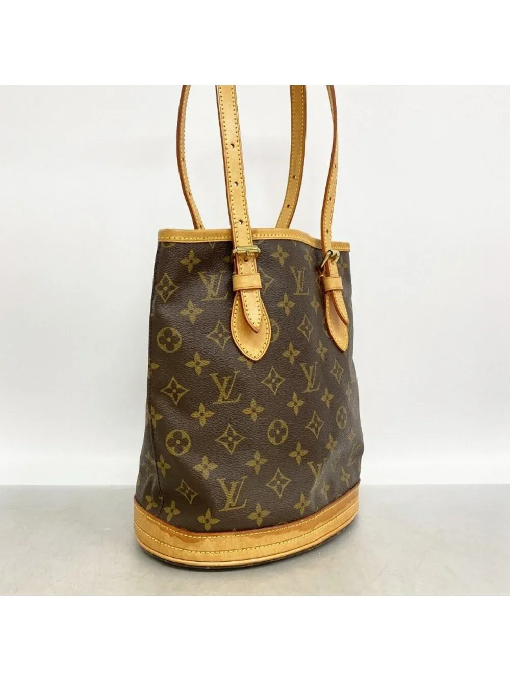 Louis Vuitton Tote Bag Monogram Petite Bucket Brown
